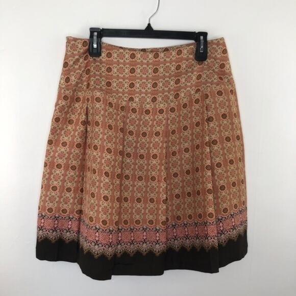 Tapemeasure Silk Pleated Geometric Skirt Size 10 - Picture 2 of 13